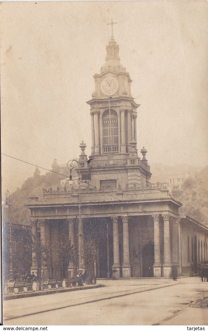 POSTAL DE CHILE DE UNA IGLESIA DEL AÑO 1913 (VALPARAISO) - Chili