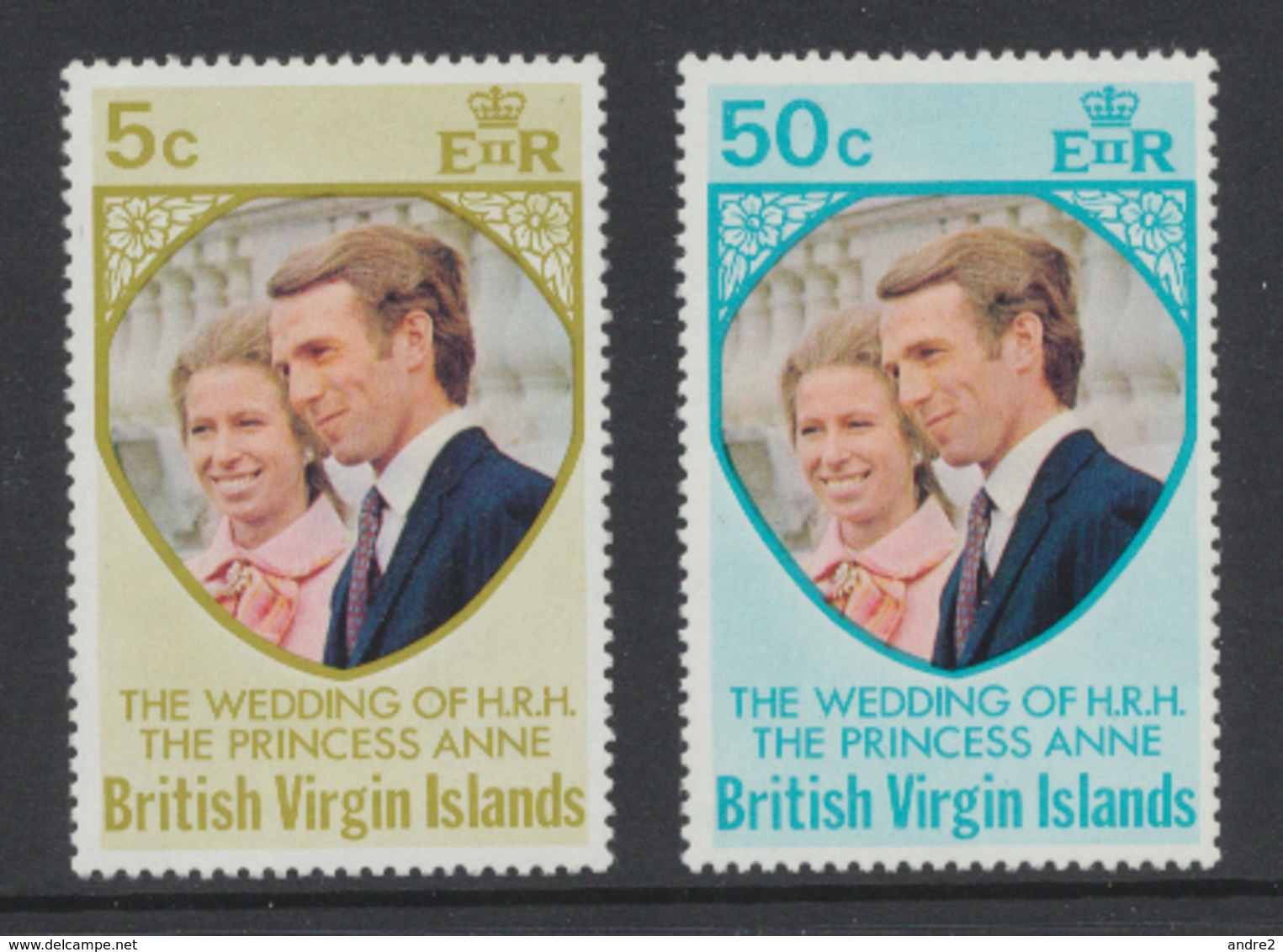 Vierges - British Virgin Islands 1973 Mariage De La Princesse Anne *** MNH - Autres & Non Classés