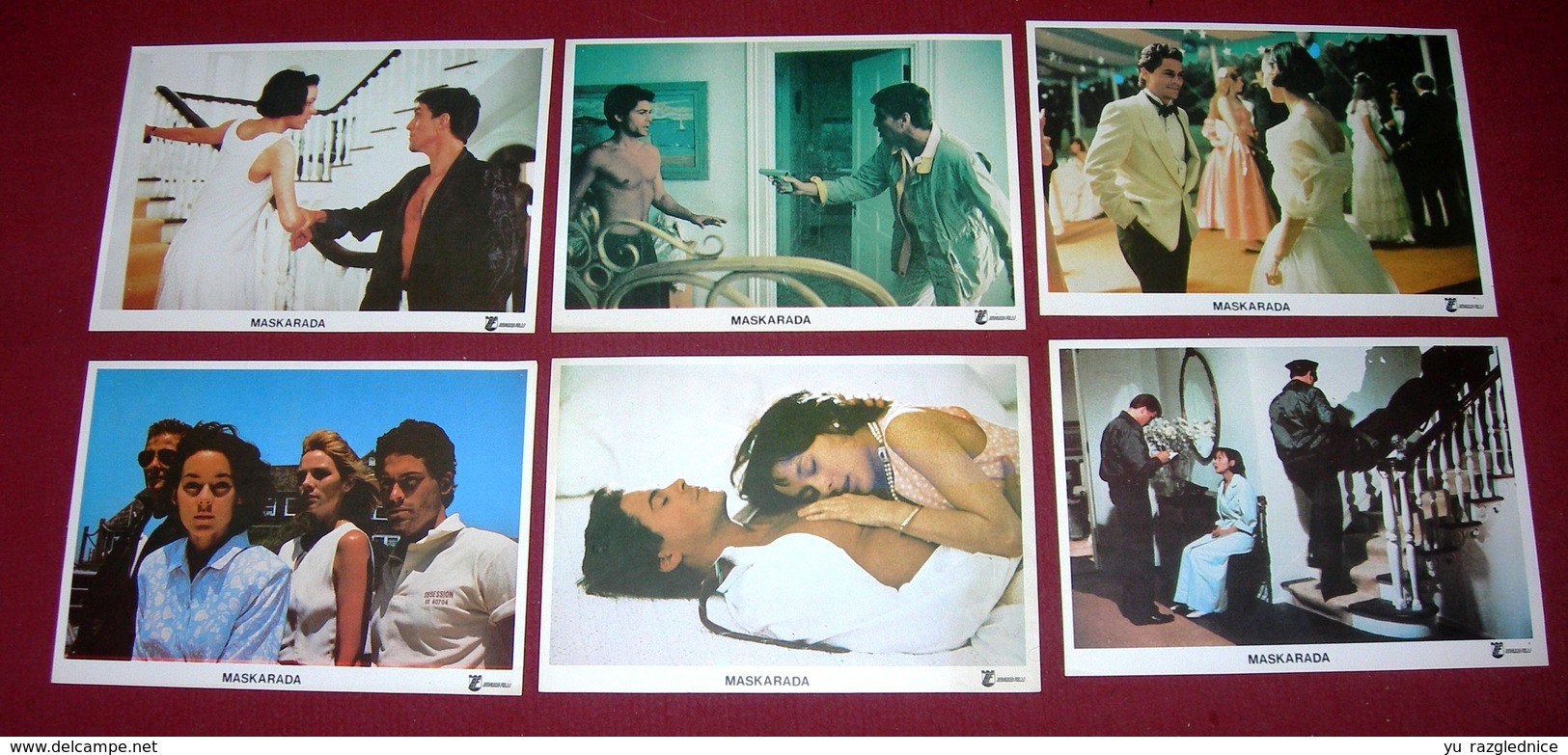 Rob Lowe MASQUERADE Meg Tilly  6x Yugoslavian Lobby Cards - Foto