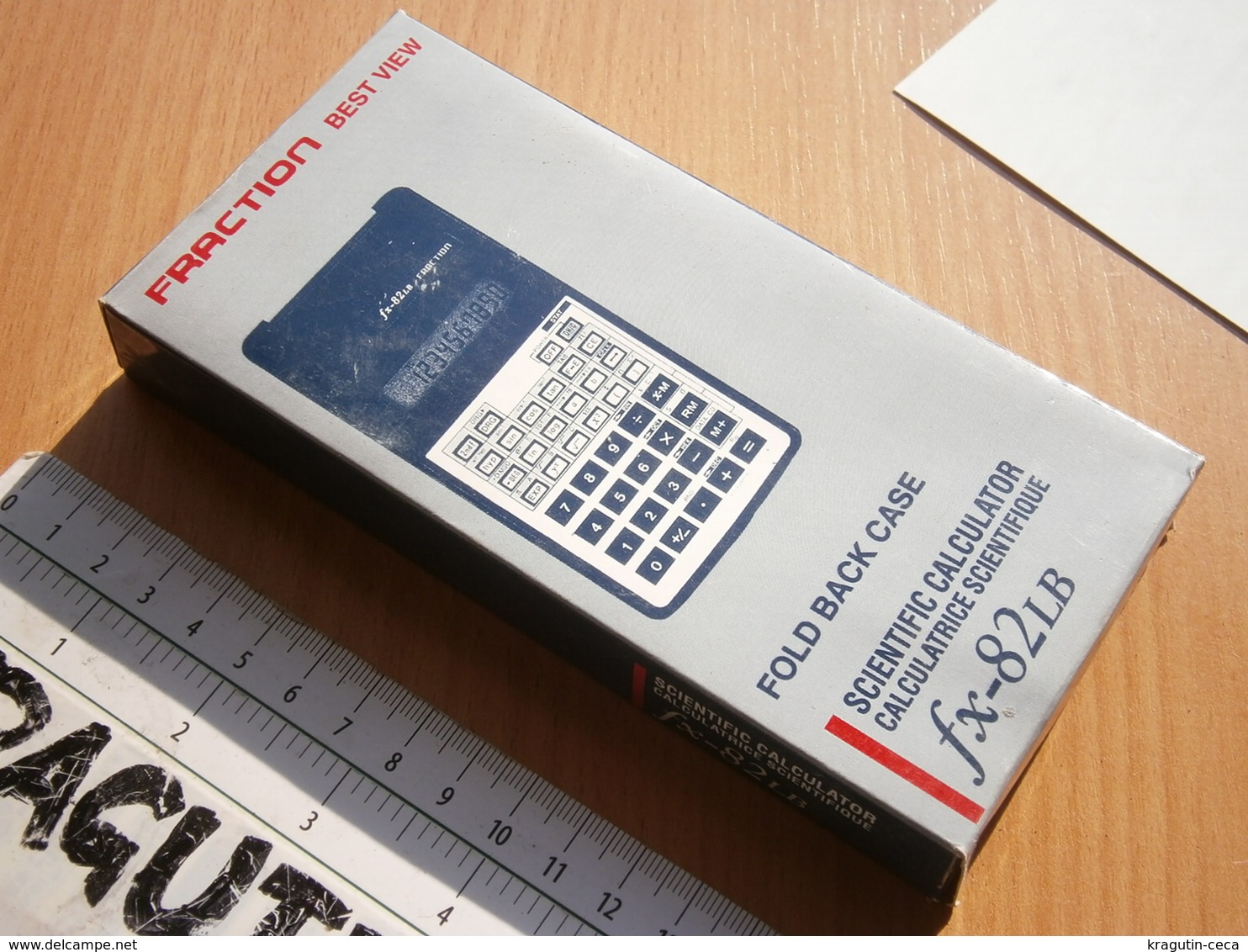Vintage Electronic Pocket SCIENTIFIC Calculator CASIO FRACTION BEST VIEW FX-82LB CALCULATRICE TASCHENRECHNER Kalkulator - Andere Toestellen