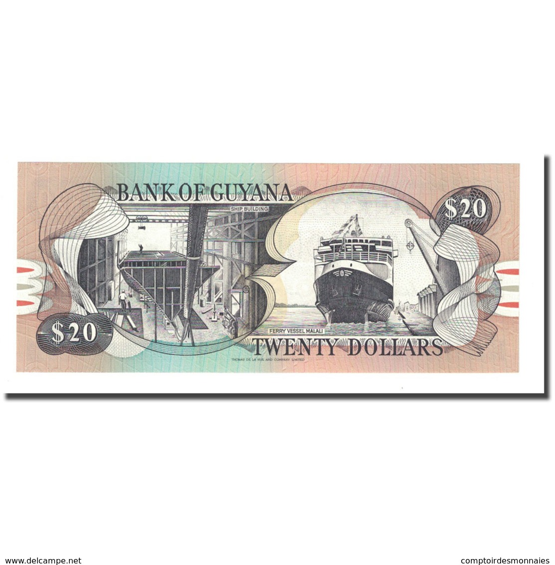 Billet, Guyana, 20 Dollars, Undated (1989), KM:24d, NEUF - Guyana