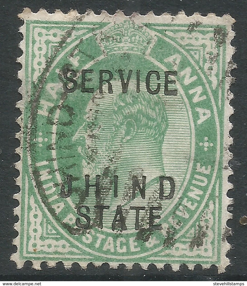 Jind State(India). 1907 KEVII Official, ½a Used. SGO33 - Jhind