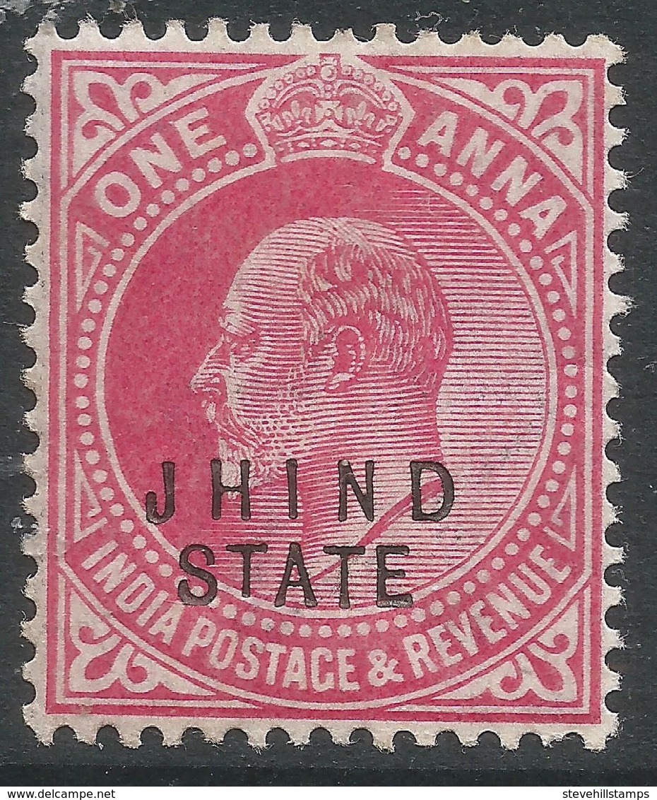 Jind State(India). 1907-09 KEVII, 1a MH. SG57 - Jhind
