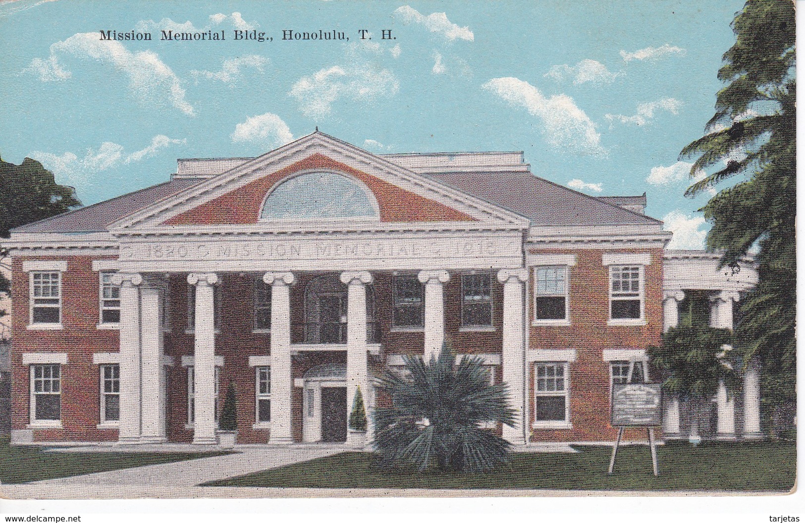 POSTAL DE HONOLULU DE MISSION MEMORIAL BLDG. (HAWAII) - Honolulu