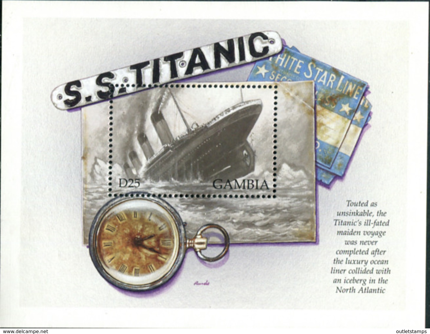 Ref. 318269 * NEW *  - GAMBIA . 2012. THE TITANIC. EL TITANIC - Gambia (1965-...)