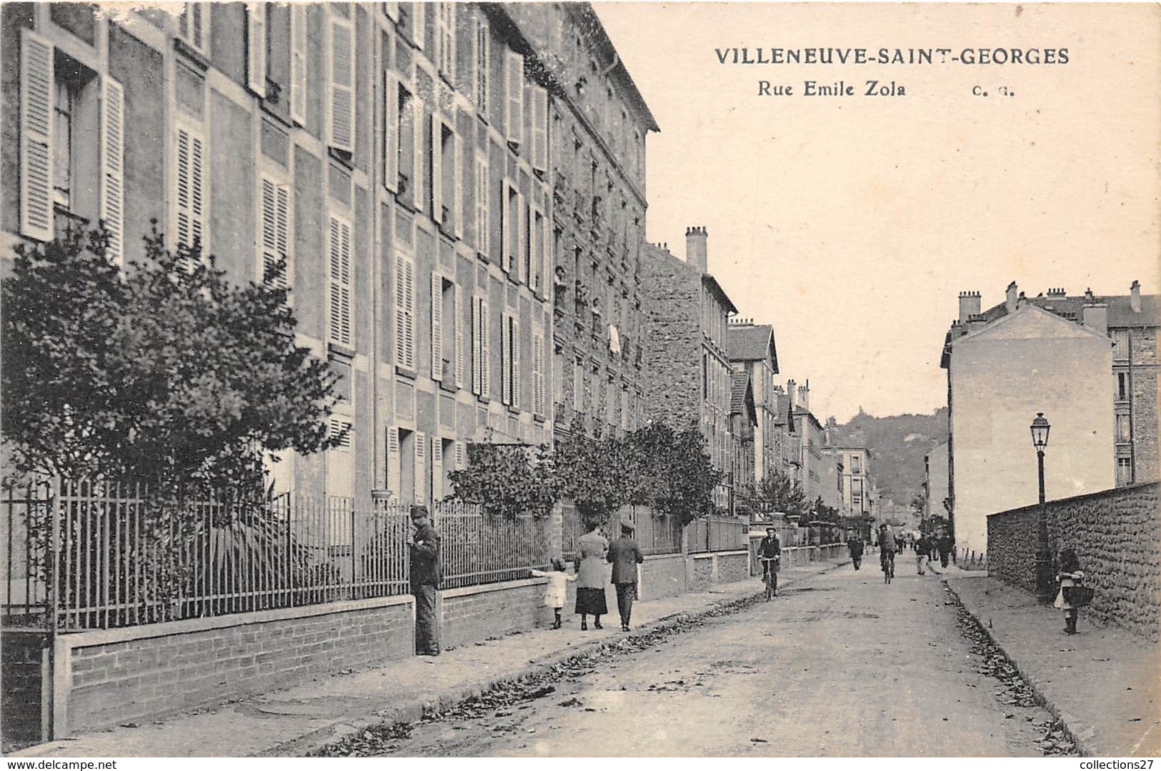 94-VILLENEUVE-SAINT-GEORGES- RUE EMILE ZOLA - Villeneuve Saint Georges