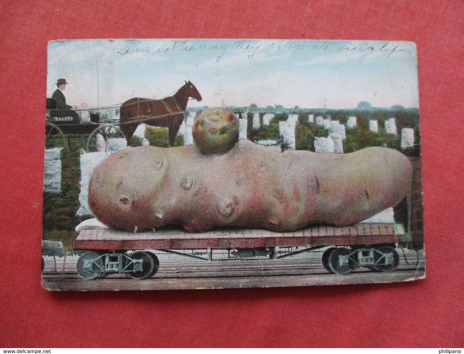 Fantasy  Large Potato On Train Car >   Ref 3259 - Trains