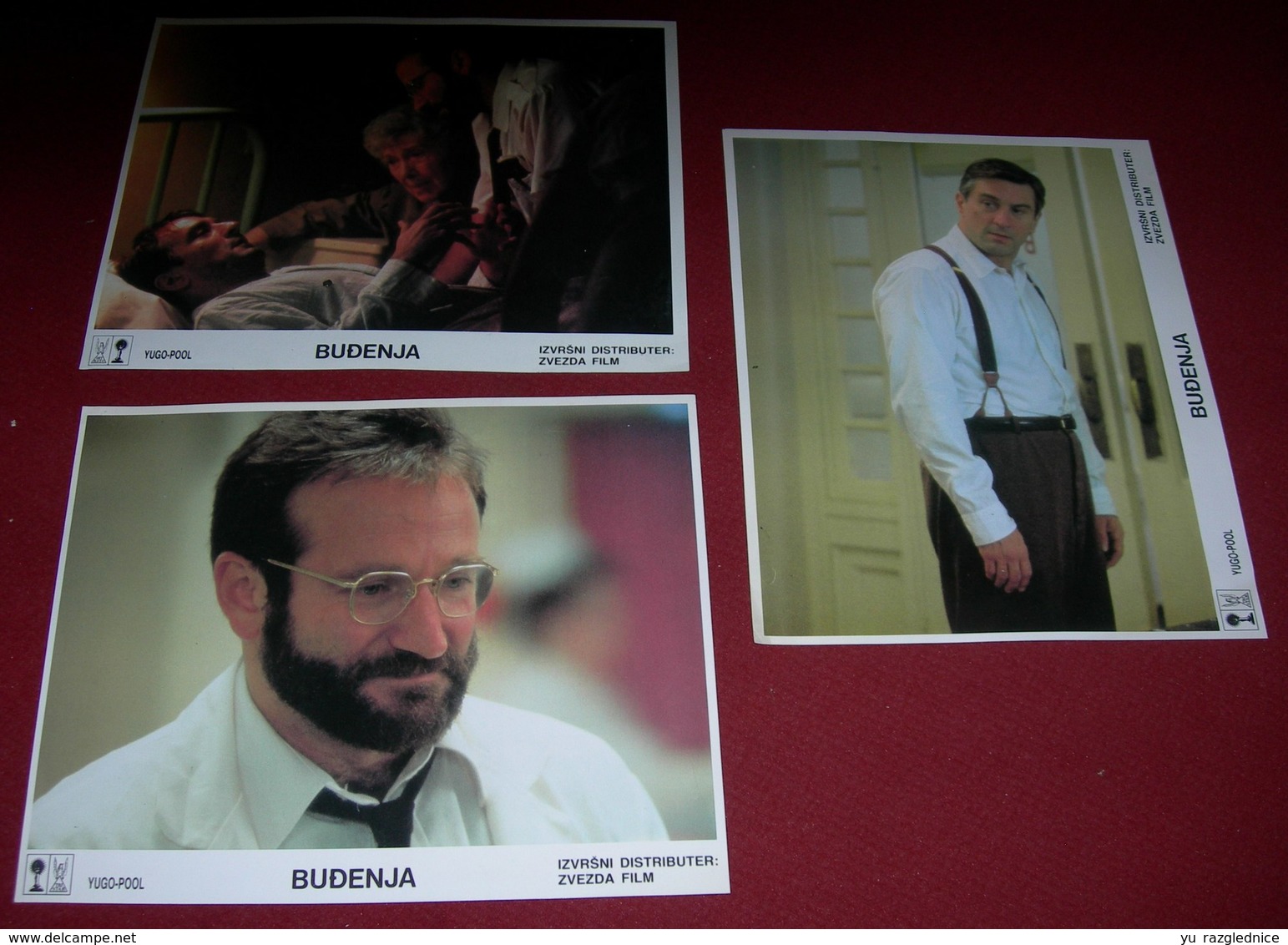 Robert De Niro AWAKENINGS Robin Williams 3x Yugoslavian Lobby Cards - Photographs