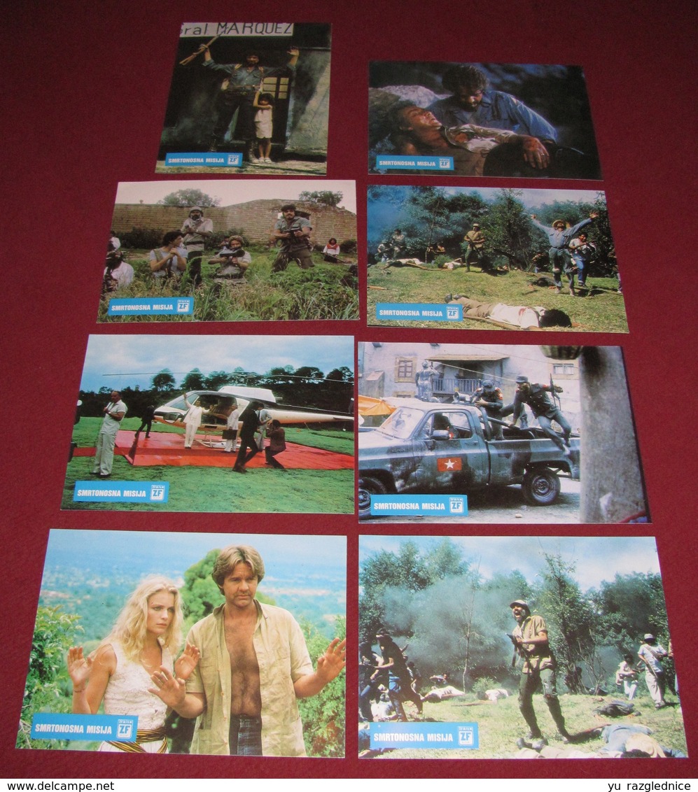 Robert Ginty MISSION KILL Cameron Mitchell 8x Yugoslavian Lobby Cards - Foto's