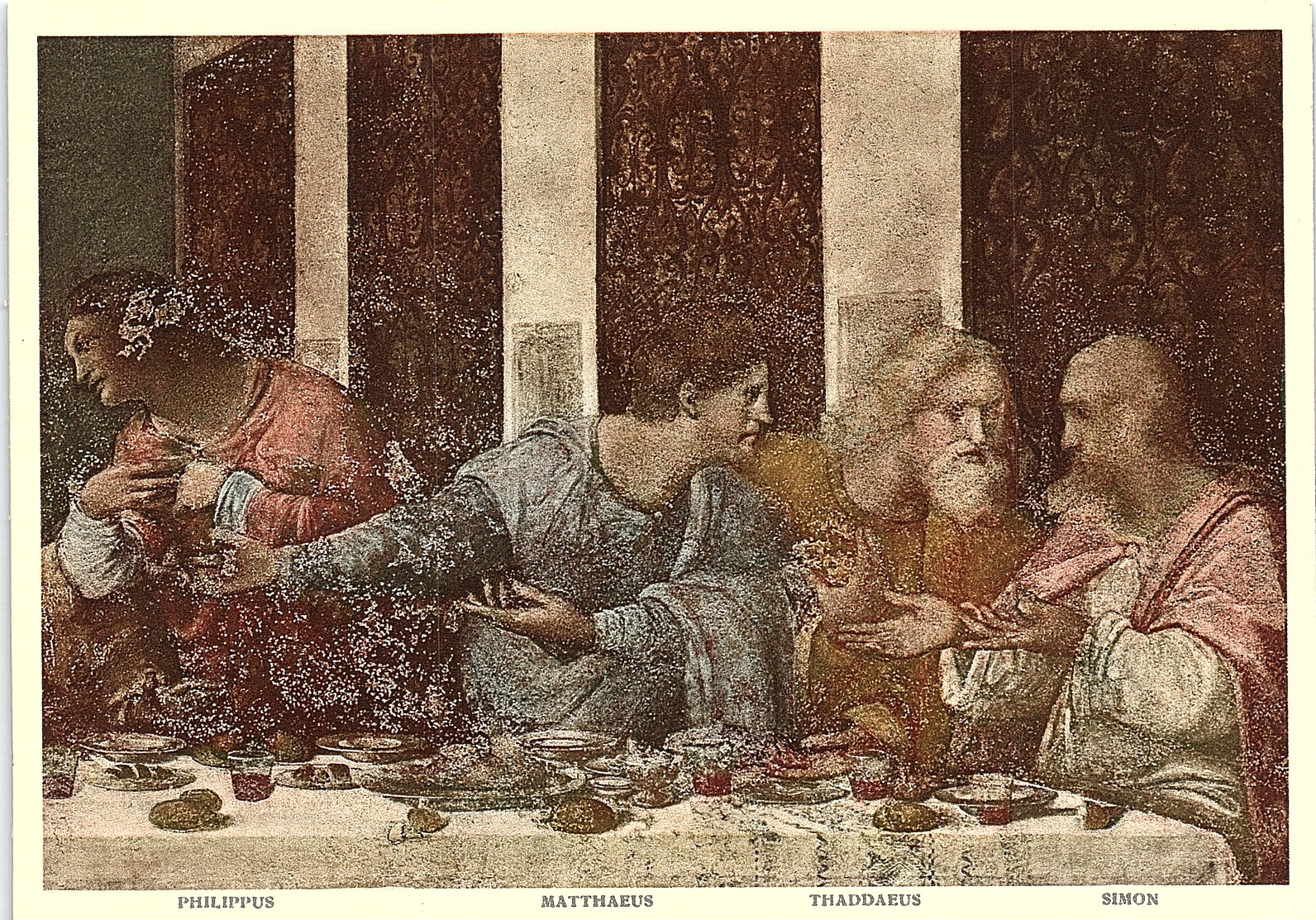 Art - Dettaglio Del Cenacolo, The Last Supper, Leonardo Da Vinci, No. 1320 - Peintures & Tableaux