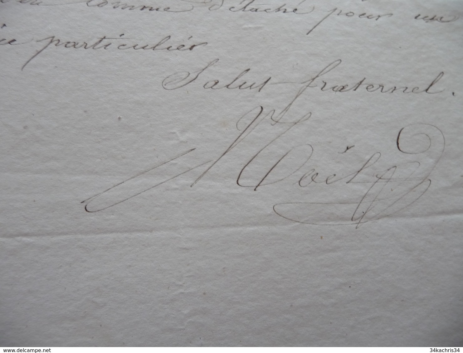 19/04/1848 Garde Nationale De Paris 9ème Légion  LAS Autographe Affectation - Documenten