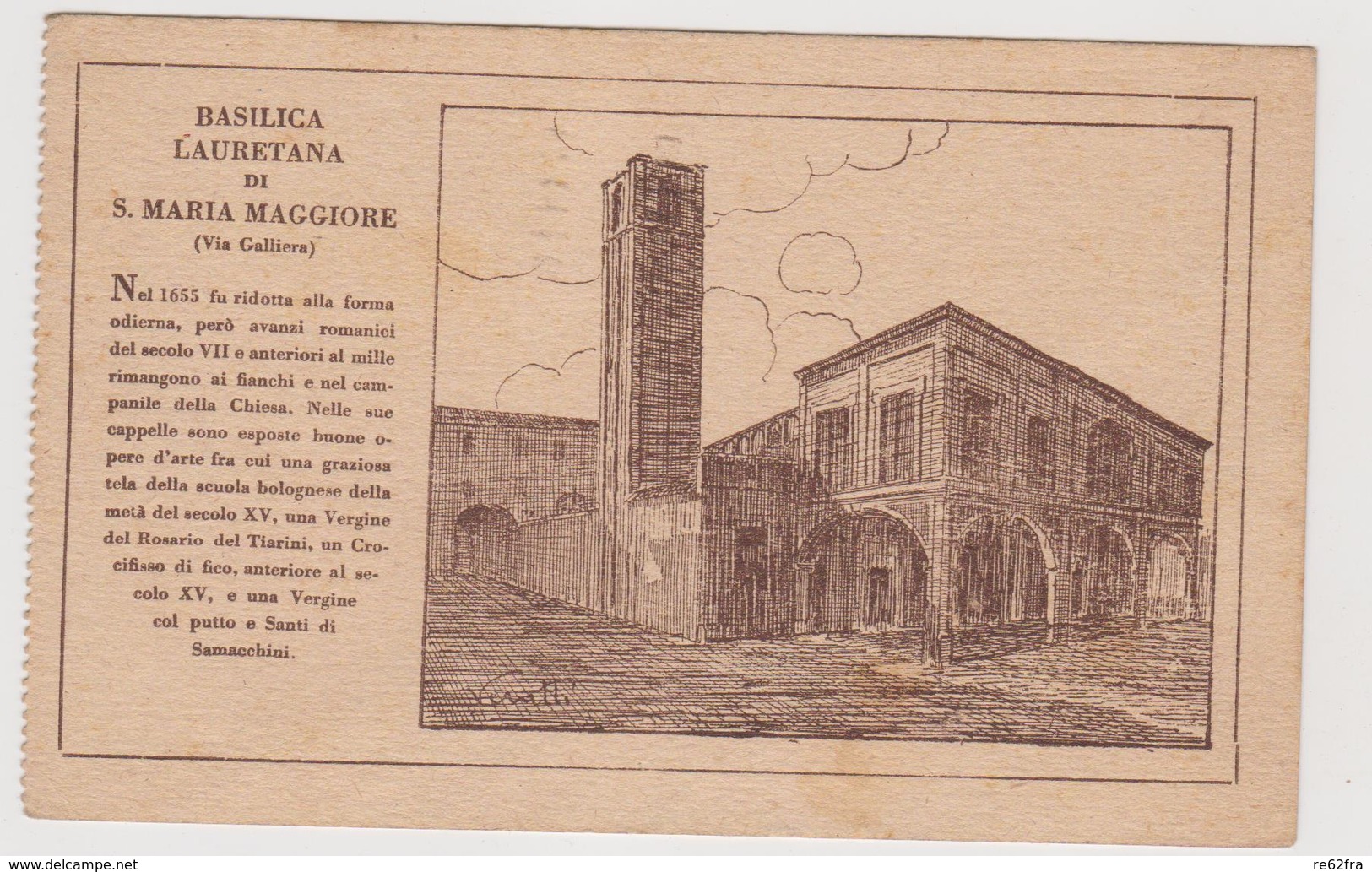 BOLOGNA , Basilica Lauretana Di S.Maria Maggiore  - F.p. - Anni '1920 - Bologna