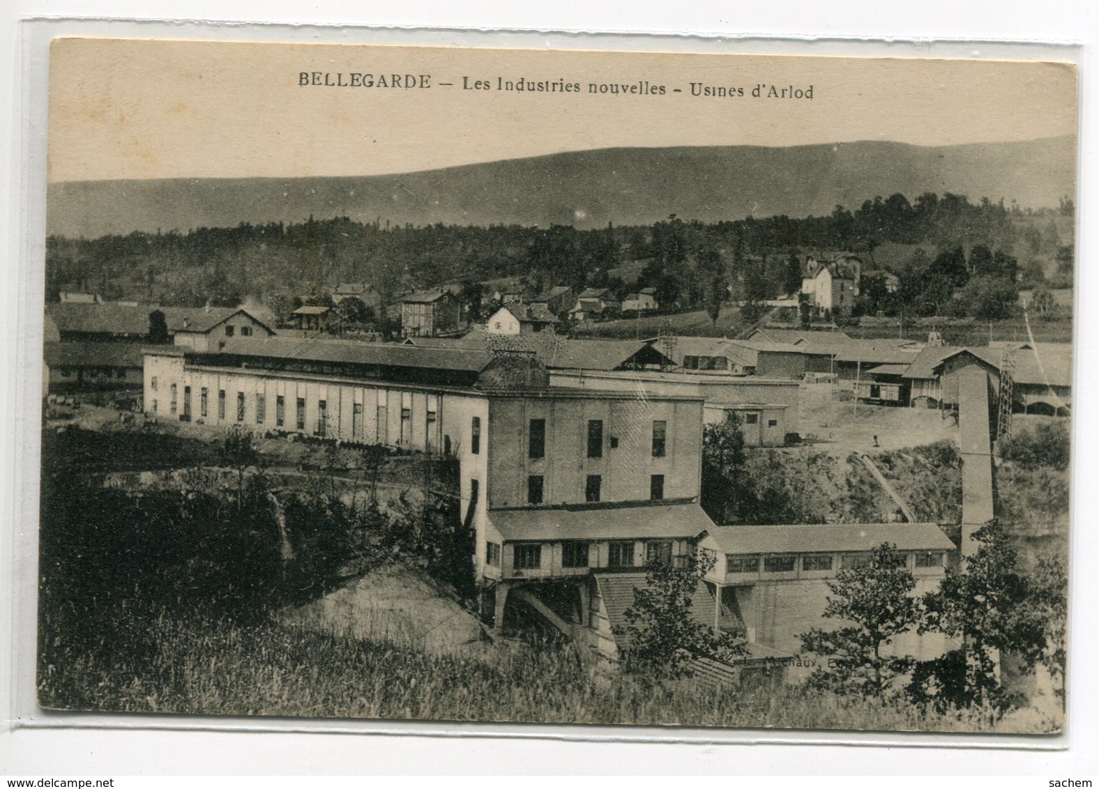 01 BELLEGARDE Sur VALSERINE Carte RARE Usines D'Arlod Les Industries Nouvelles 1920    D05 2019 - Bellegarde-sur-Valserine