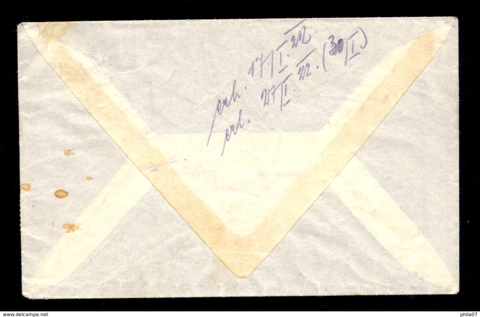 Austria - Letter Sent To Wien, Three Colored Franking / 2 Scans - Autres & Non Classés