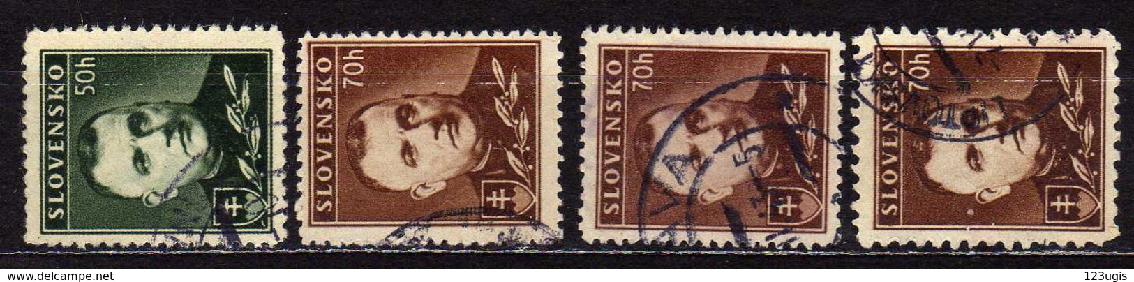 Slowakei / Slovakia, 1939, Mi 67 Y A; 68 X A + 68 Y A + 68 Y C, Gestempelt [240319XXIV] - Used Stamps