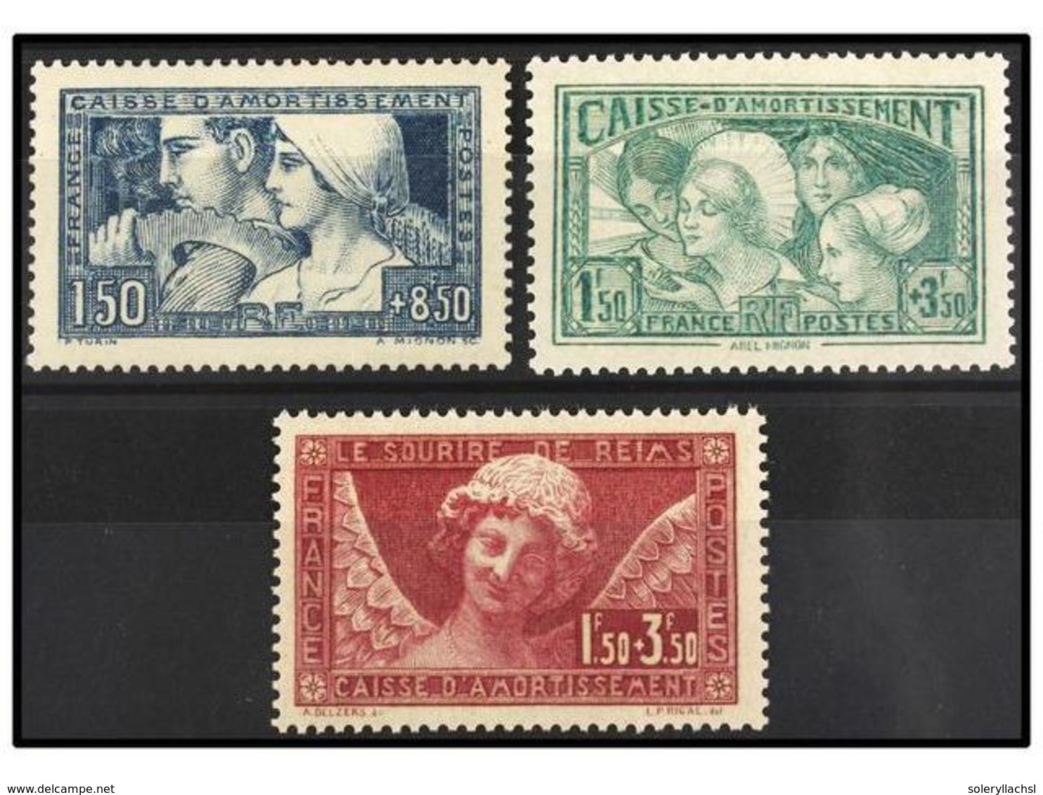 ** FRANCIA. Yv.252, 256, 260. 1928-31. SERIES COMPLETAS. LUJO. Yvert.770€. - Altri & Non Classificati