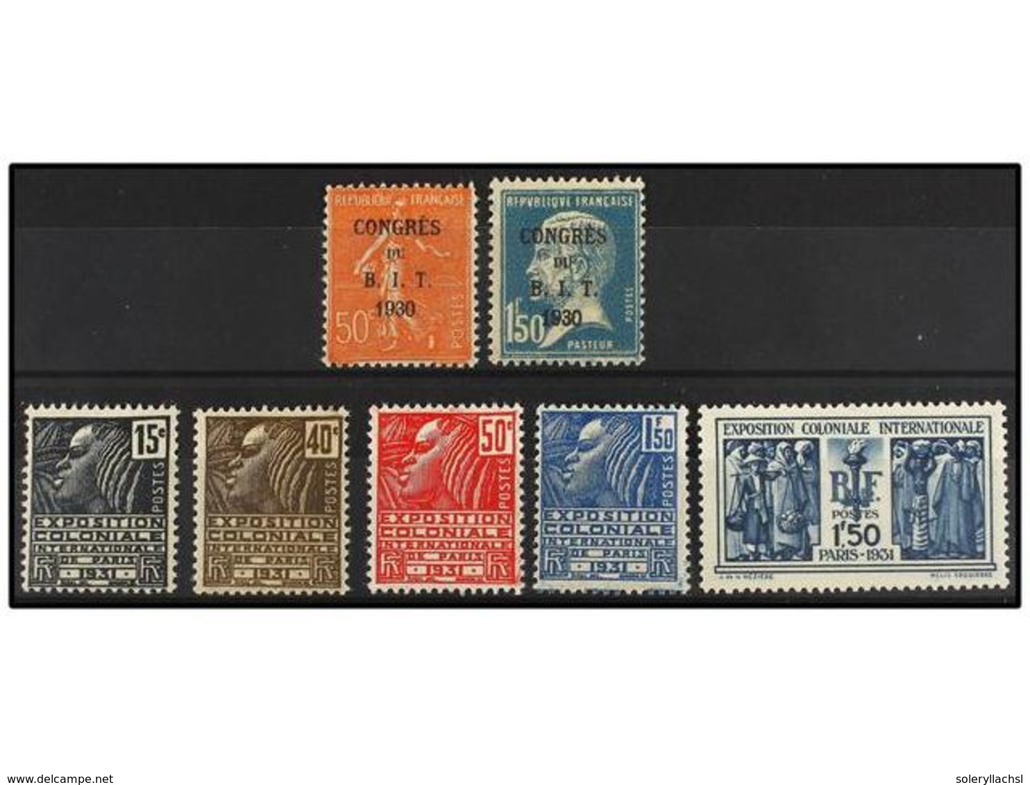 ** FRANCIA. Yv.264/65, 270/74. 1930-31. SERIES COMPLETAS. Yvert.200€. - Sonstige & Ohne Zuordnung