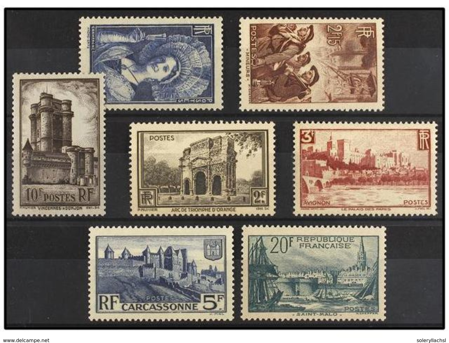 ** FRANCIA. Yv.388/94. 1938. SERIE COMPLETA. LUJO. Yvert.165€. - Altri & Non Classificati