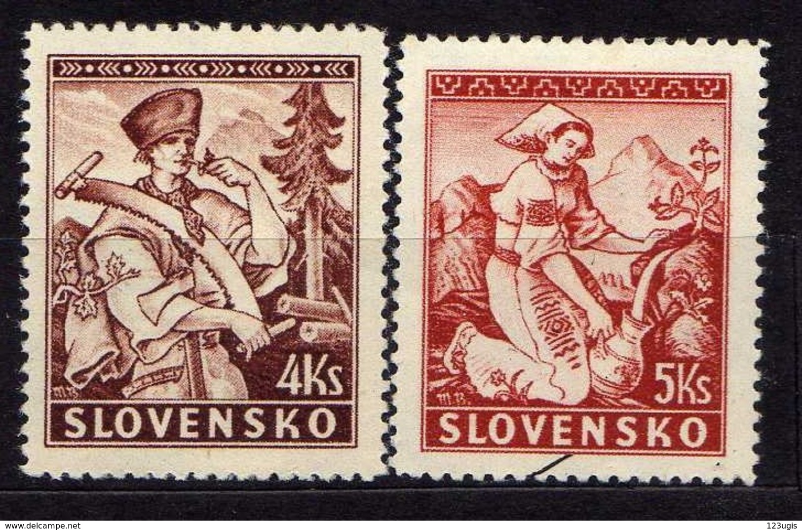 Slowakei / Slovakia, 1939, Mi 44-45 A * [240319XXIV] - Nuevos