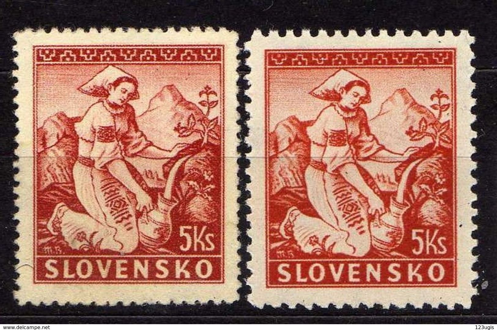 Slowakei / Slovakia, 1939, Mi 45 A + B */** [240319XXIV] - Unused Stamps