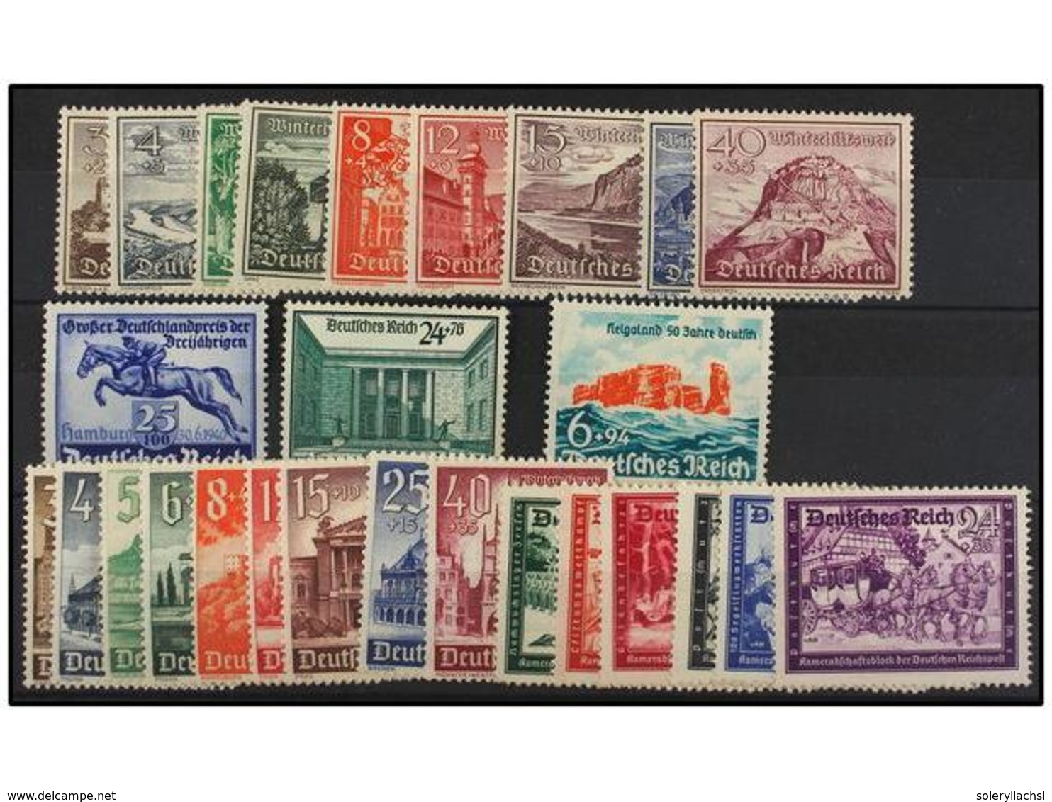 ** ALEMANIA. Mi.730/38, 743, 746, 750, 751/59, 773/78. 1939-41. Complete Sets, Never Hinged. Michel.252€. - Sonstige & Ohne Zuordnung