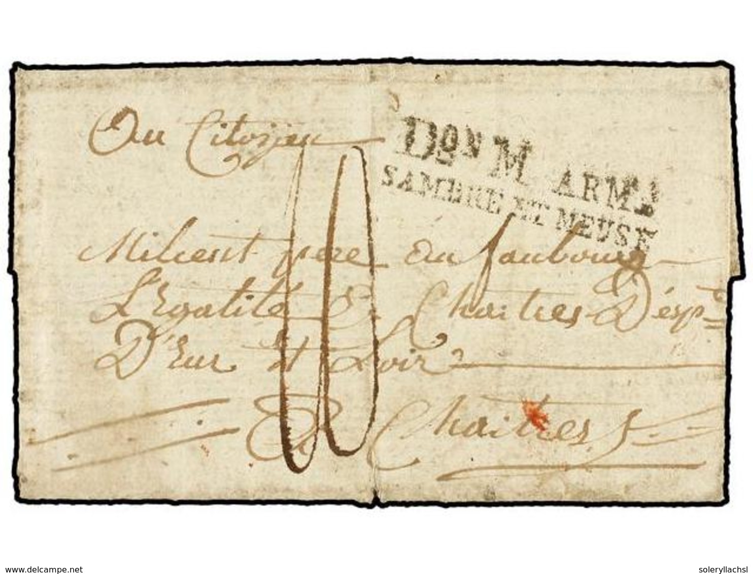 ALEMANIA. 1797. COLOGNE To FRANCE. Entire Letter With  Don M ARM./SAMBRE ET MEUSE  Mark. - Andere & Zonder Classificatie