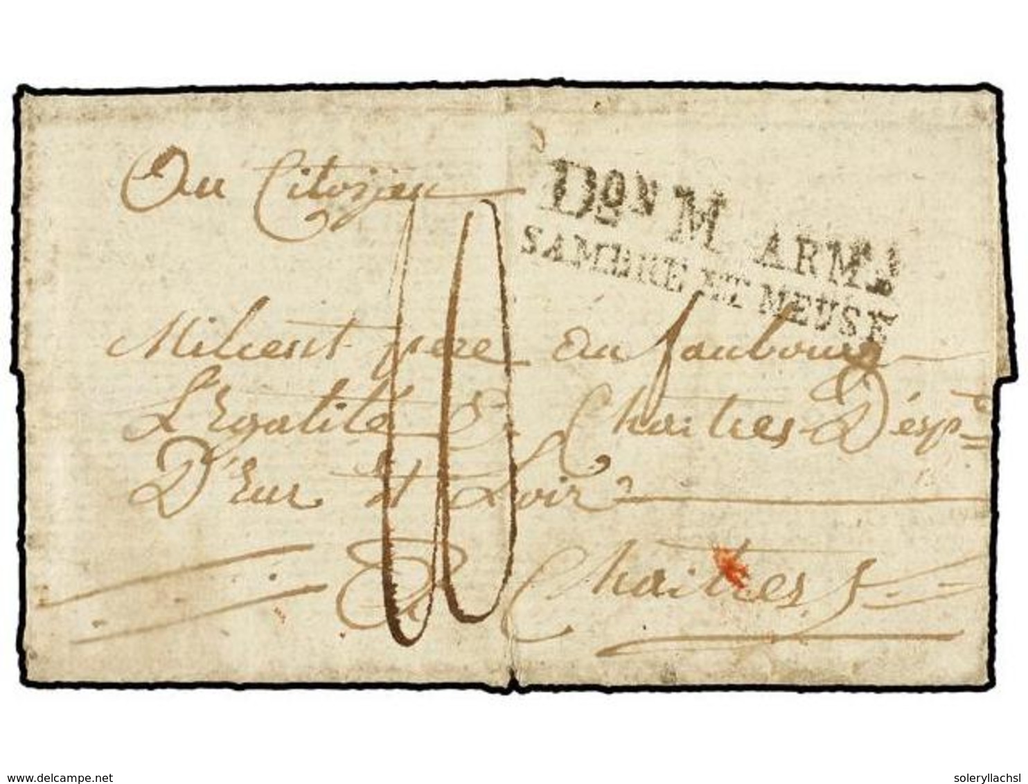 ALEMANIA. 1797. COLOGNE To FRANCE. Entire Letter With  Don M ARM./SAMBRE ET MEUSE  Mark. - Sonstige & Ohne Zuordnung