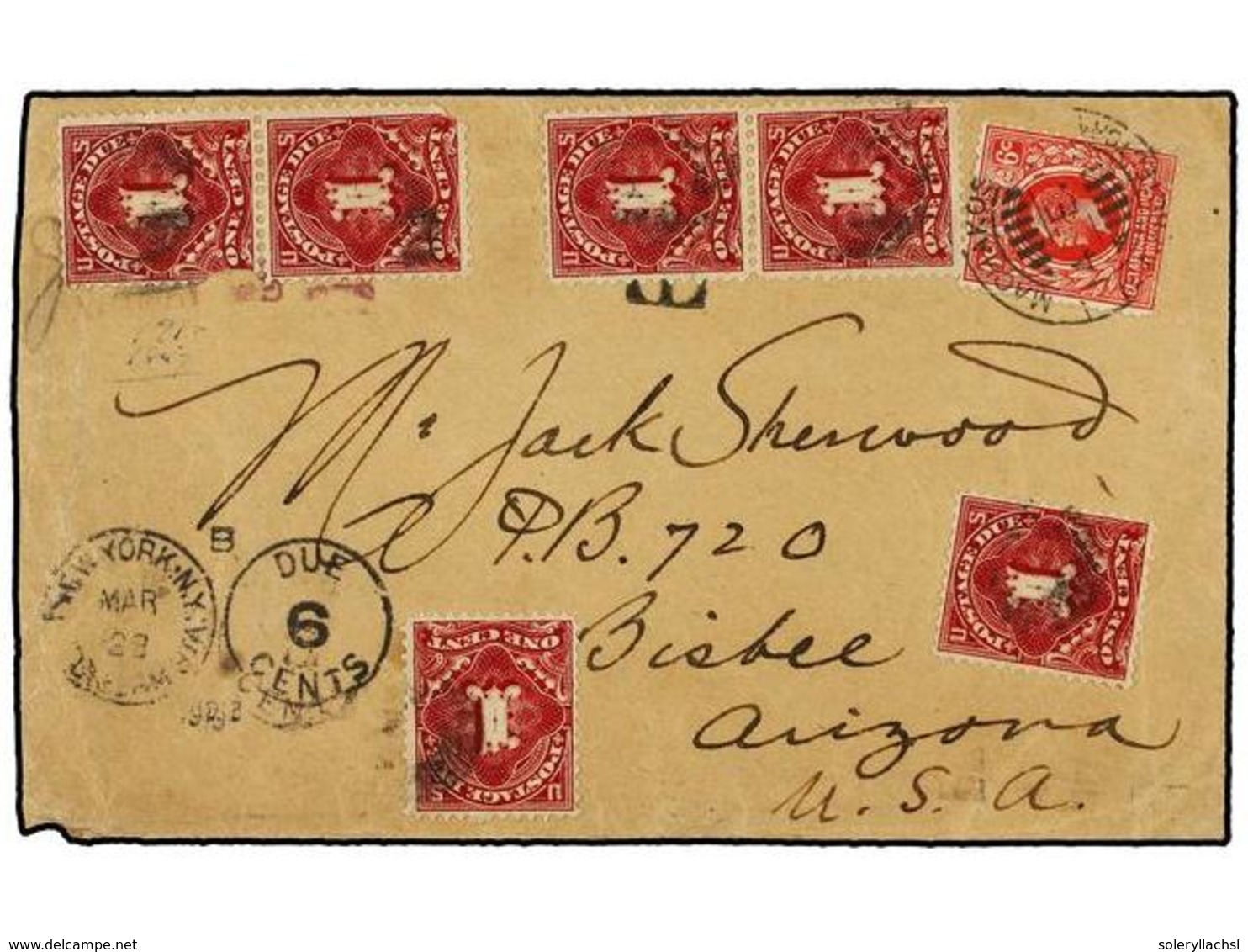 AFRICA ORIENTAL BRITANICA. 1913. Envelope To BISBEE, AZ, USA Franked  6 C.  E. Africa & Uganda Cancelled  MACHAKOS  Date - Autres & Non Classés