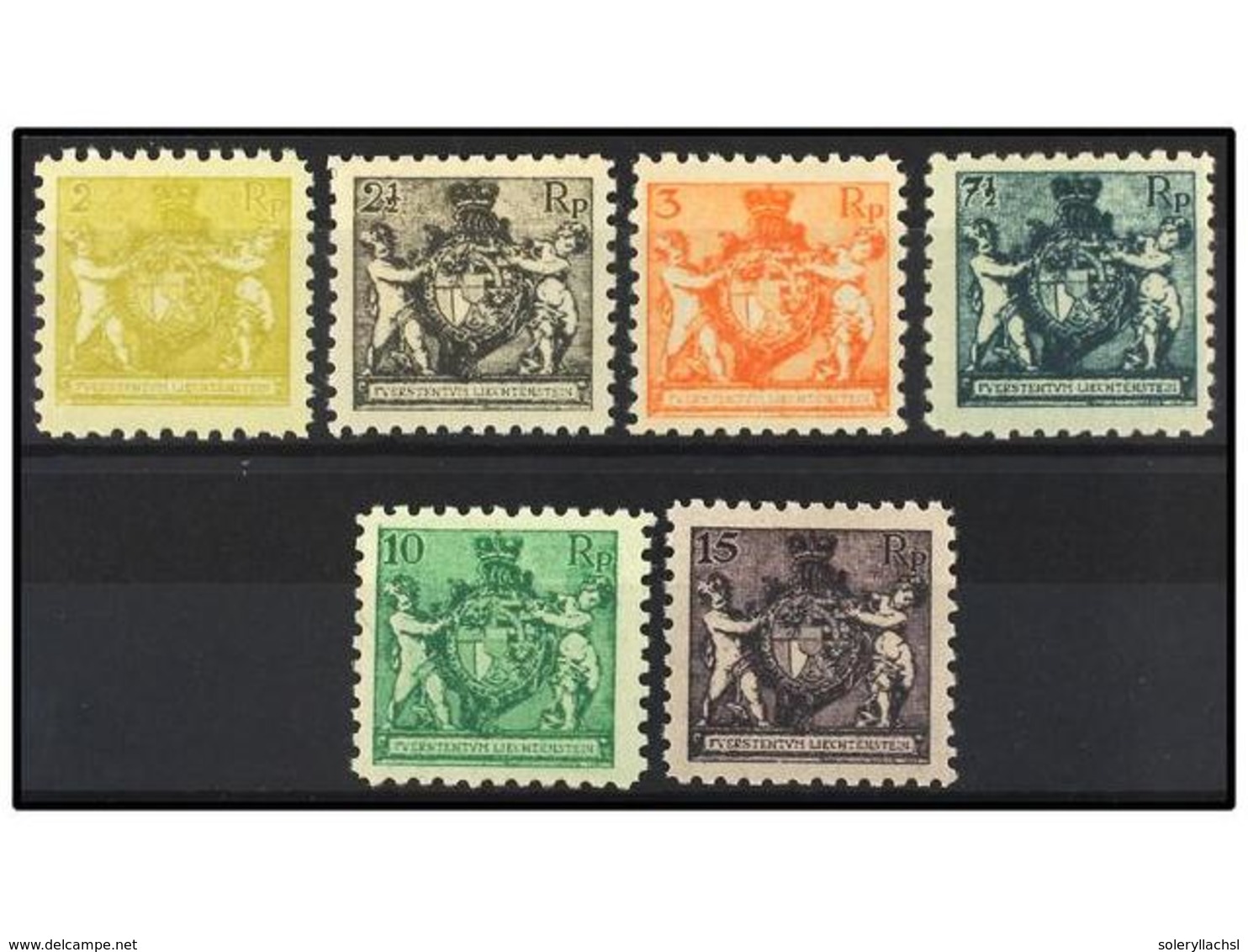 ** LIECHTENSTEIN. Mi.45A/52A. 1921. SET Without 13 Rp. Perf. 9 1/2, Never Hinged. Michel.1.100€. - Autres & Non Classés