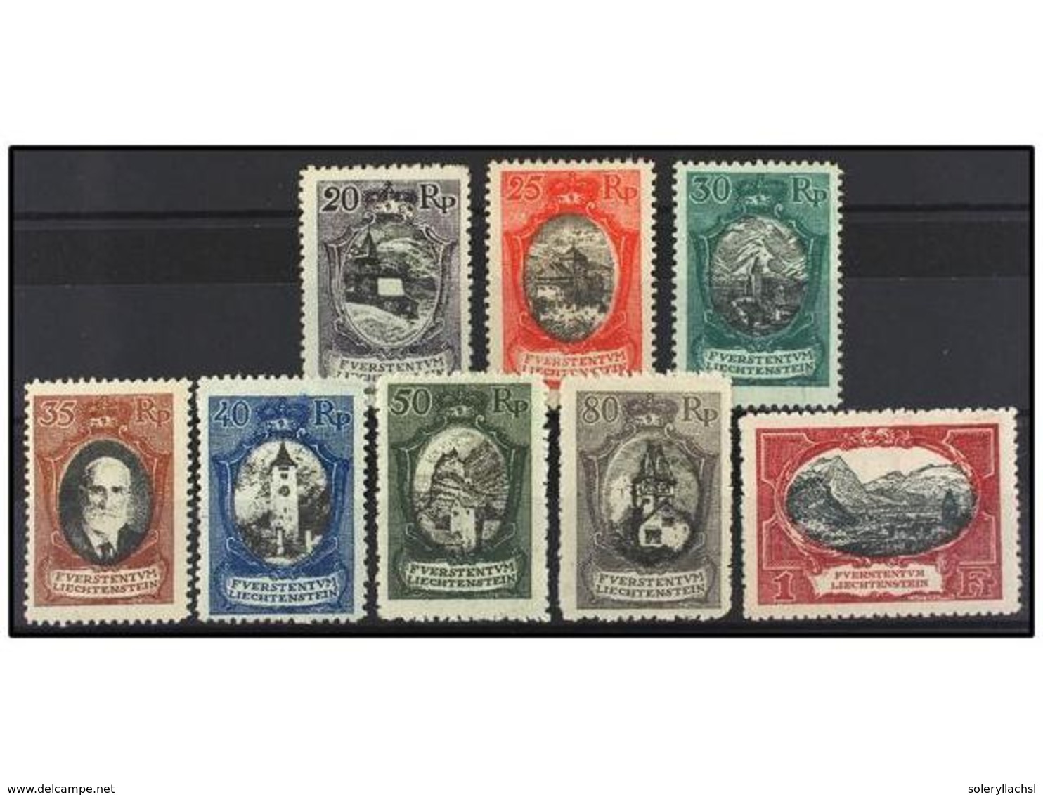 ** LIECHTENSTEIN. Mi.53/60. 1921. COMPLETE Set, Never Hinged. Michel.600€. - Autres & Non Classés