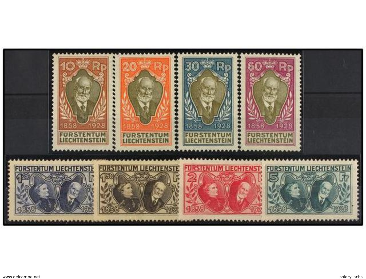 ** LIECHTENSTEIN. Yv.82/89. 1928. Complete Set, Never Hinged. LUXE. Yvert.1.150€. - Altri & Non Classificati