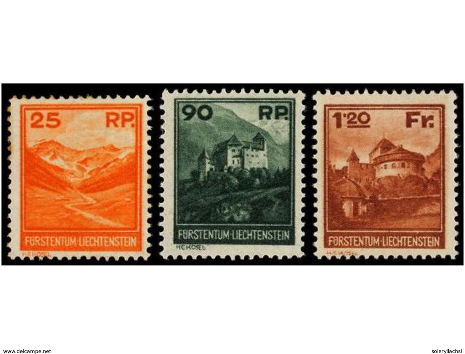 ** LIECHTENSTEIN. Mi.119/21. 1933. COMPLETE Set, Never Hinged. Michel.700€. - Sonstige & Ohne Zuordnung