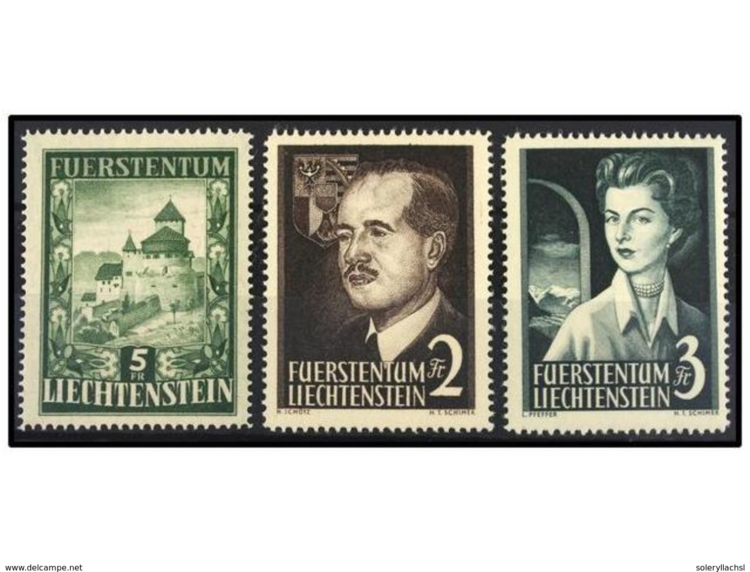 ** LIECHTENSTEIN. Mi.309, 332/33. 1952-55. COMPLETE Sets, Never Hinged. Michel.360€. - Sonstige & Ohne Zuordnung