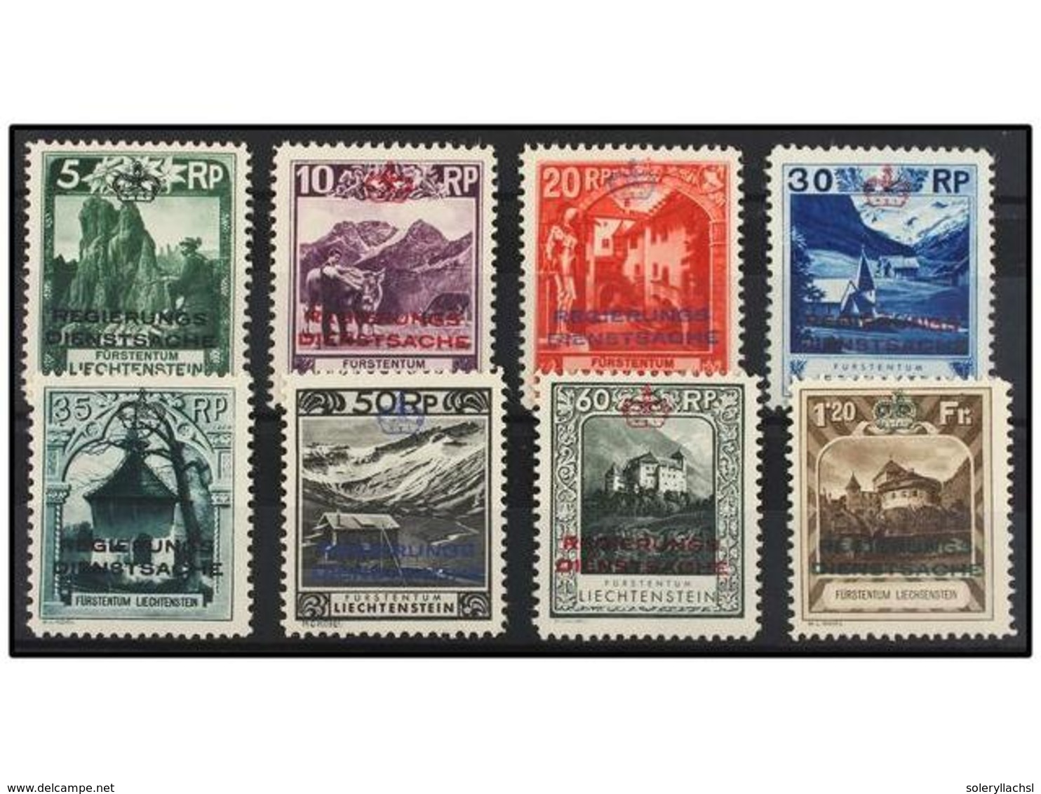 ** LIECHTENSTEIN. Mi.D 1/8. 1932. COMPLETE Set, Never Hinged. Michel.1.100€. - Sonstige & Ohne Zuordnung