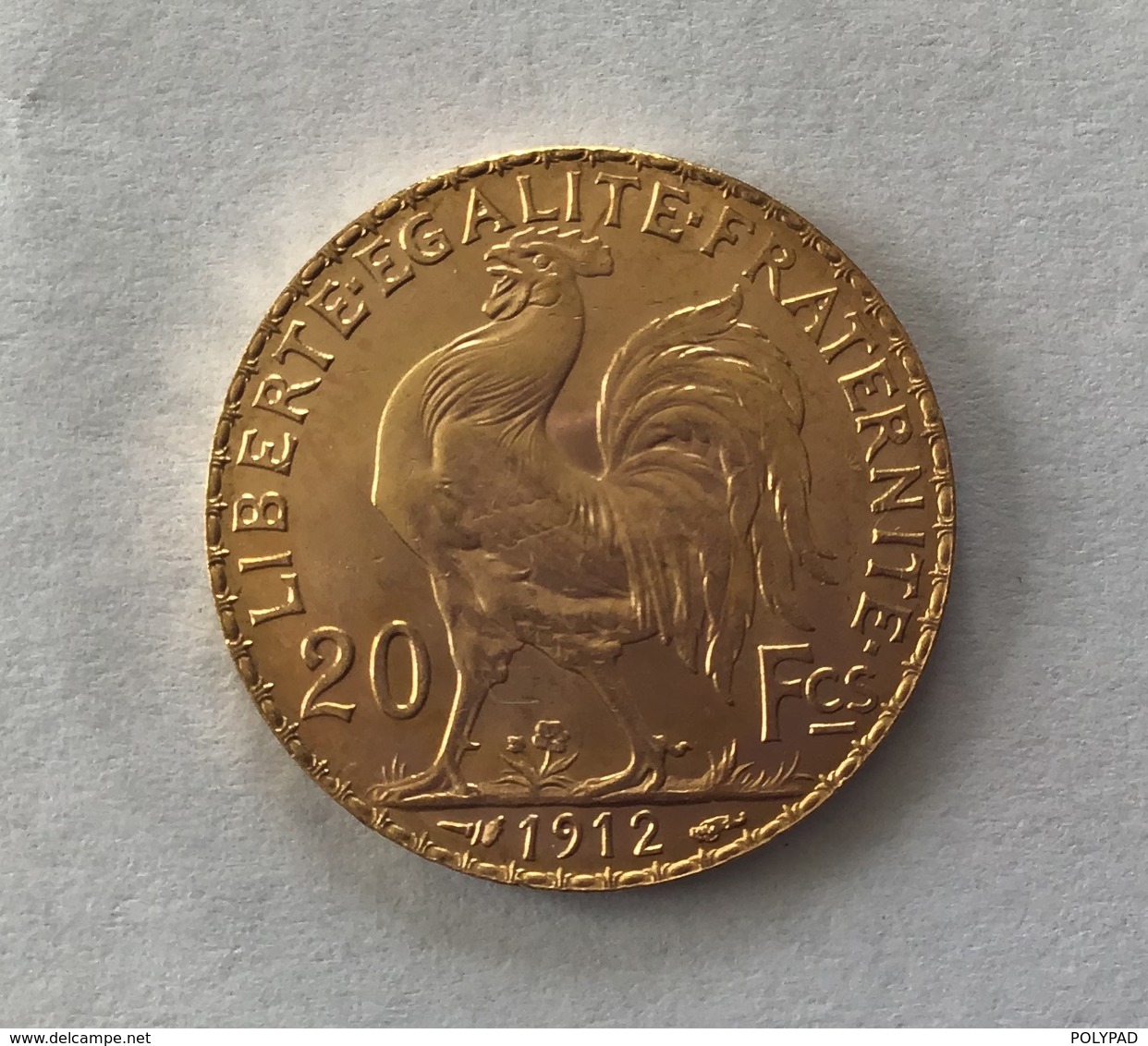 20 Francs Or COQ 1912 - Andere & Zonder Classificatie