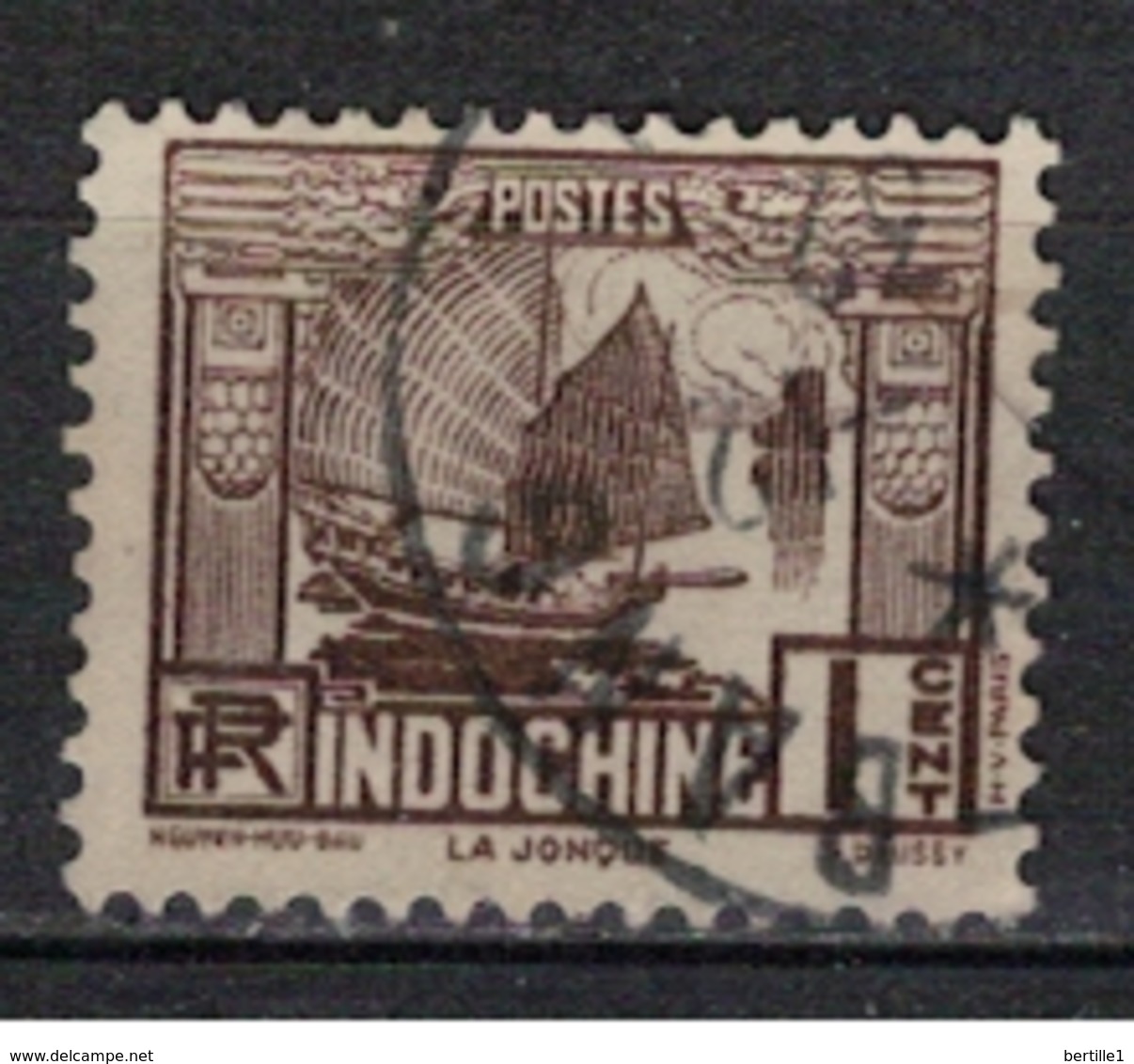 INDOCHINE          N°  YVERT   155    ( 1 )           OBLITERE       ( O   3/46 ) - Used Stamps