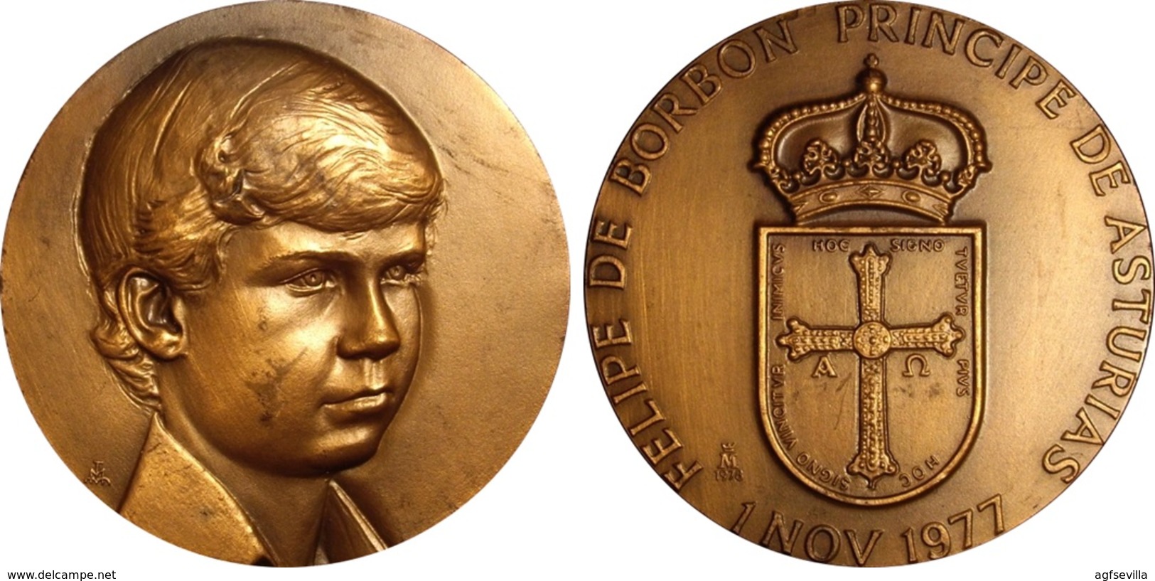 ESPAÑA. FELIPE VI. PROCLAMACIÓN PRÍNCIPE ASTURIAS. 1.978. BRONCE. ESPAGNE. SPAIN MEDAL - Adel