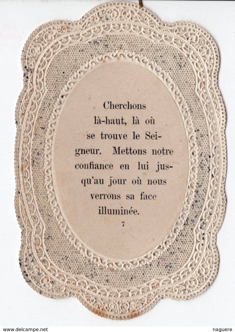 EN HAUT LA OU SE TROUVE LE SEIGNEUR     CANIVET XIXéme - Santini