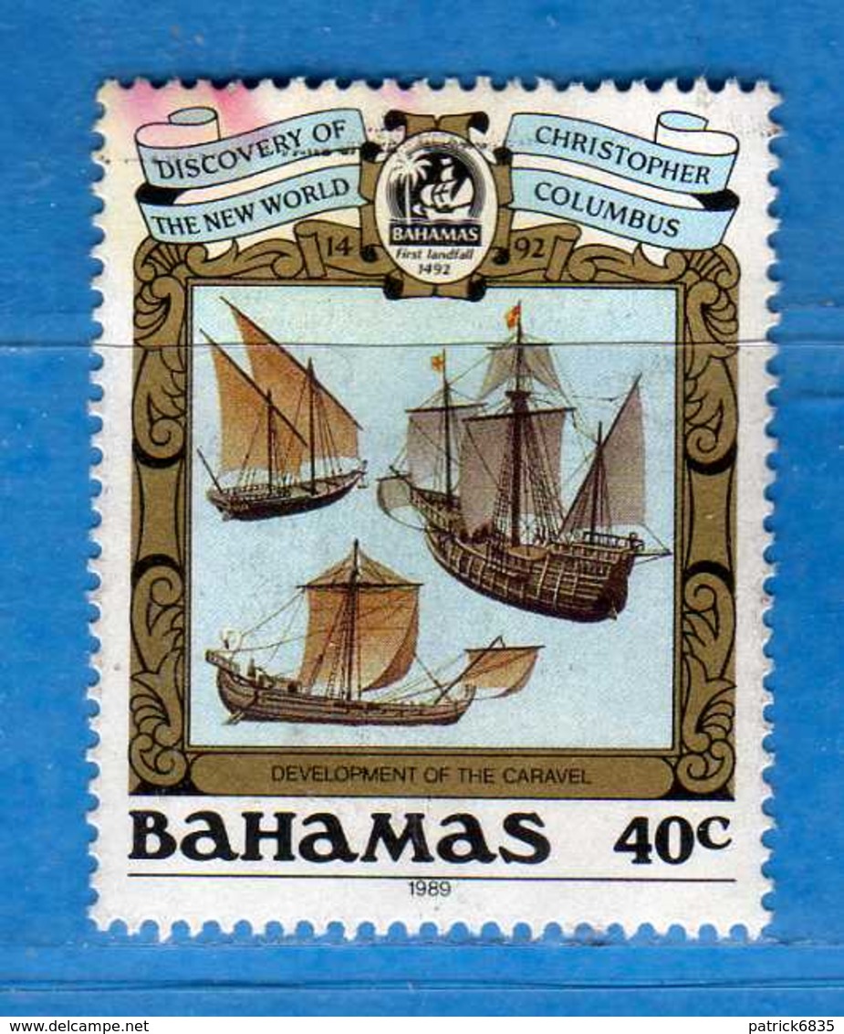 (Us3) ) BAHAMAS ° 1989 - Christophe Colom. Yvert. 682. Usato  Vedi Descrizione. - Bahamas (1973-...)