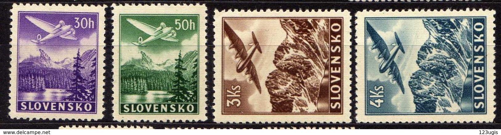 Slowakei / Slovakia, 1939, Mi 48-49; 52-53 **, Flugpost   [240319XXIV] - Nuevos