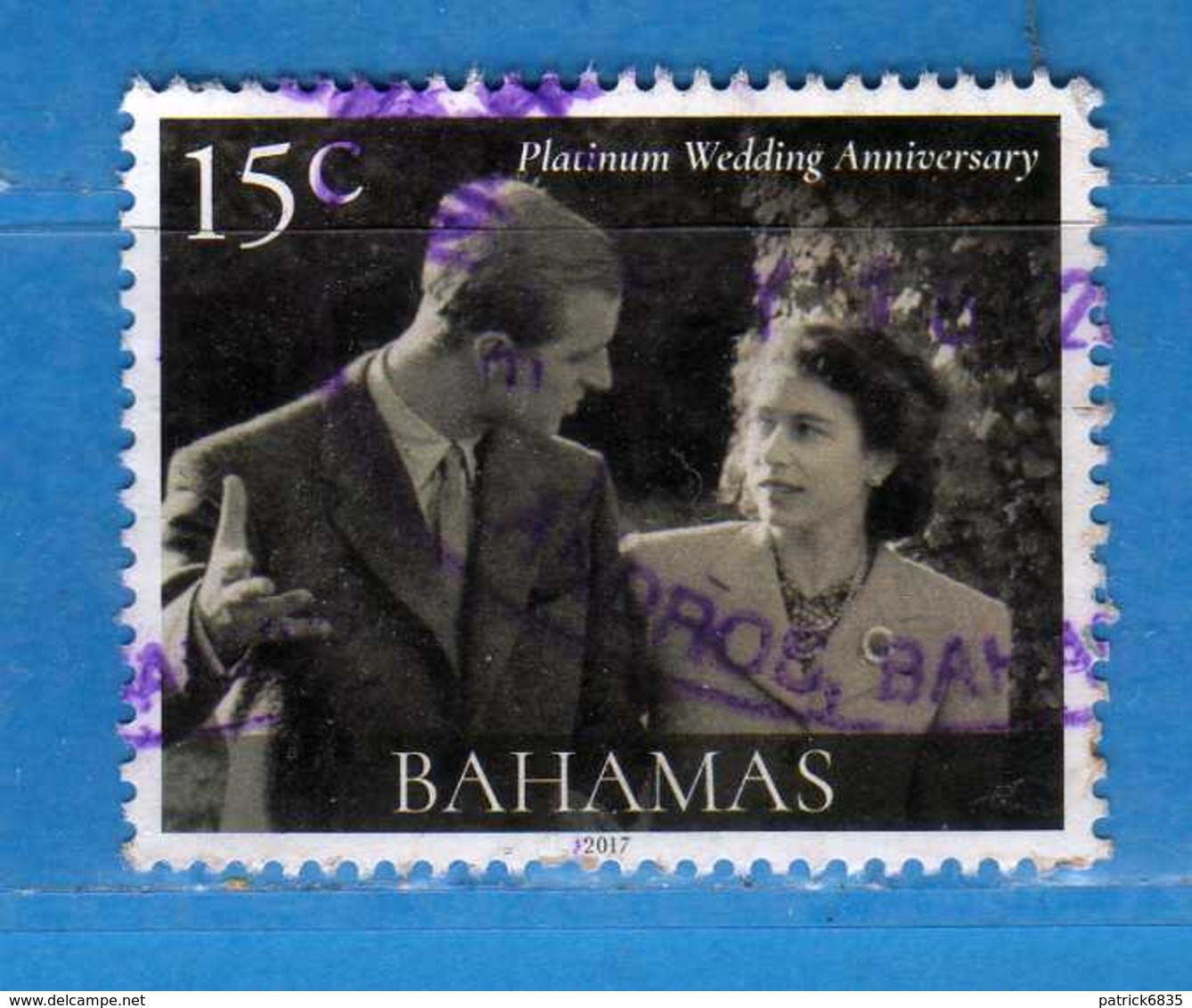 (Us3) ) BAHAMAS ° 2017 - NOCE PLATINUM WEDDING ANNIVERSARY . Usato  Vedi Descrizione. - Bahamas (1973-...)