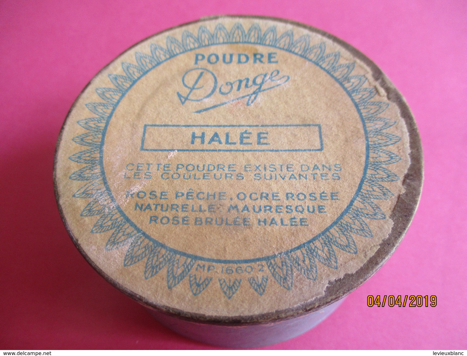 Maquillage/Boite de Poudre de rizDONGE / Société CADUM/Halée /Vers 1930-50    PARF186