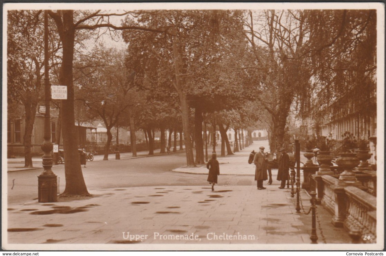 Upper Promenade, Cheltenham, Gloucestershire, C.1930s - Cheltonia Series RP Postcard - Cheltenham