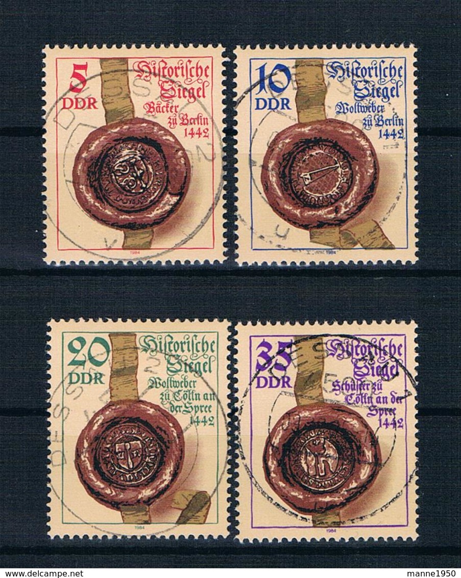 DDR 1984 Siegel Mi.Nr. 2884/87 Kpl. Satz Gestempelt - Gebraucht