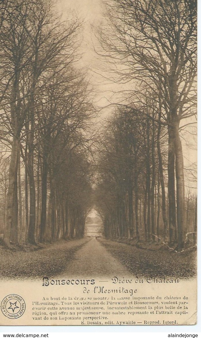 Bonsecours - Drève Du Château De L'Hermitage - 1912 - Péruwelz