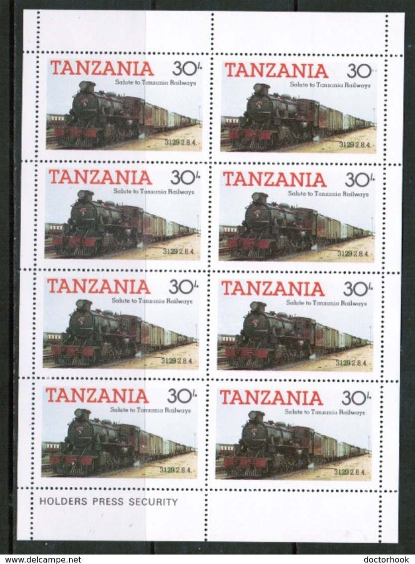 TANZANIA  Scott # 271-4** VF MINT NH Miniature Sheets Of 8 SS-372 - Tanzania (1964-...)