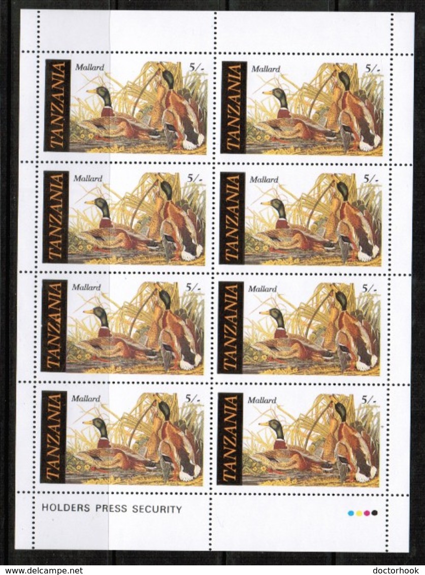 TANZANIA  Scott # 306-9** VF MINT NH Miniature Sheets Of 8 SS-373 - Tanzania (1964-...)