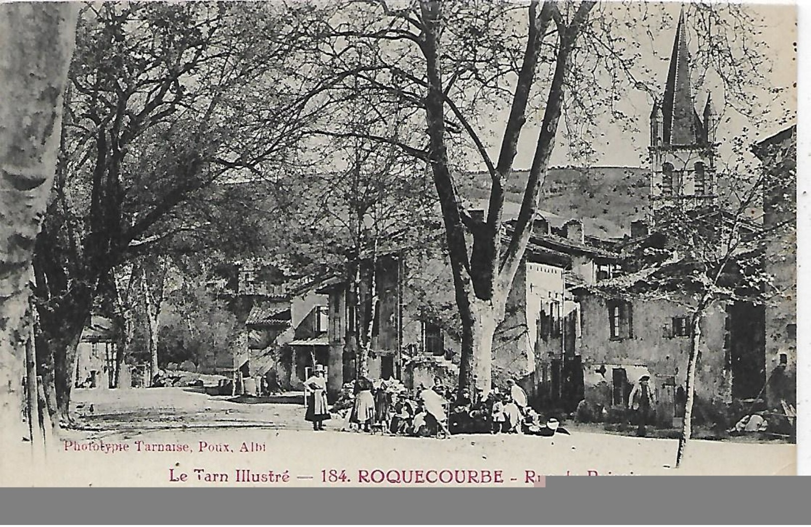 81, Tarn, ROQUECOURBE, Rue Du Puisoir, Scan Recto-Verso - Roquecourbe