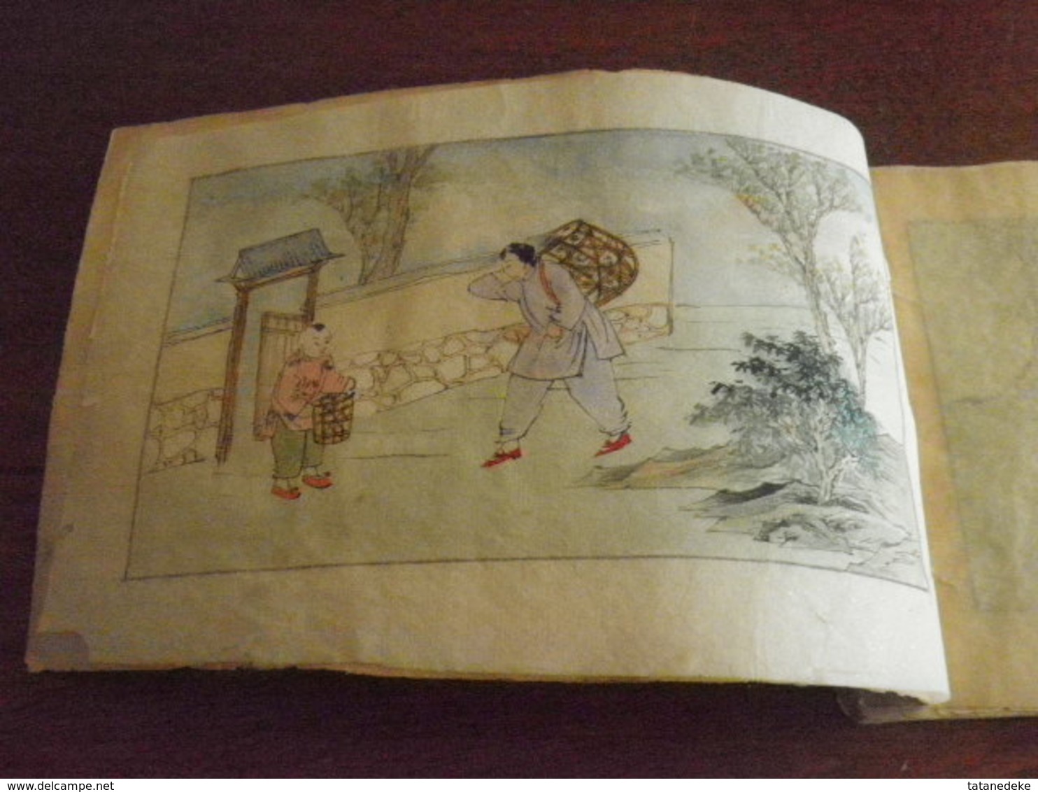 CHINE - CHINA - Ancien Recueil De 12 Aquarelles De Métiers Chinois Anciens - Années 1930... - Autres & Non Classés