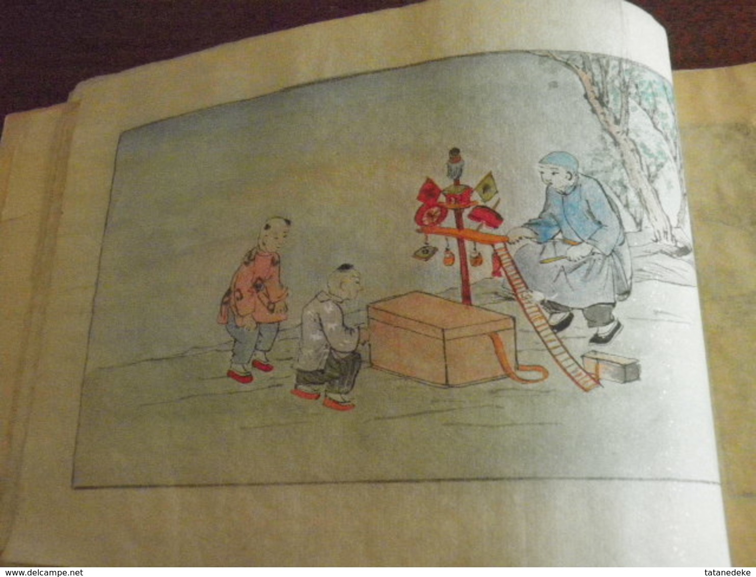 CHINE - CHINA - Ancien Recueil De 12 Aquarelles De Métiers Chinois Anciens - Années 1930... - Autres & Non Classés